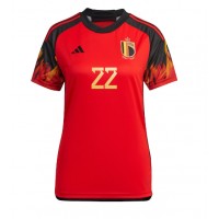 Echipament fotbal Belgia Charles De Ketelaere #22 Tricou Acasa Mondial 2022 pentru femei maneca scurta